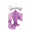 Unicorn Tails Butt Plug - tapered plug with wide stopper and long flowing tail. Pastel Purple plug and tail. Box