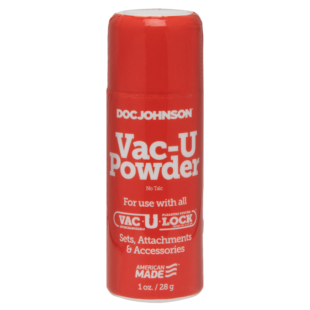 Doc Johnson Vac-U-Lock Powder makes attaching or disassembling Vac-U-Lock plugs, attachments & accessories easier & smoother.