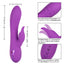 California Dreaming Valley Vamp G-Spot Rabbit Vibrator - w/ clitoral stimulator that swings side to side in 10 rhythms + 3 vibration modes in its bulbous G-spot shaft. Purple, size details