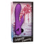 California Dreaming Valley Vamp G-Spot Rabbit Vibrator - w/ clitoral stimulator that swings side to side in 10 rhythms + 3 vibration modes in its bulbous G-spot shaft. Purple, box