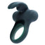 Vedo Frisky Bunny Rechargeable Vibrating Clitoral Cock Ring is made from firm yet stretchy silicone to keep erections harder for longer & has pointed rabbit ears for her clitoral pleasure. Black pearl.