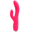 This rabbit vibrator has a curved bulbous G-spot head & a nubby clitoral arm with 12 vibration modes each for awesome blended pleasure. Pink.