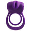 Vedo Thunder Bunny Rechargeable Vibrating Clitoral Cock & Ball Ring fits snugly & securely around the shaft + testicles & has rabbit ears for her clitoral pleasure. Purple.