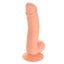 Seducer - 6" Veined Dong - realistically phallic dildo has a suction cup base & a sculpted ridged head + veiny curved shaft for G-spot or P-spot stimulation. Flesh (3)