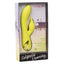 California Dreaming Venice Vixen Rabbit Vibrator - hollow clitoral teaser has 10 vibration functions while the bulbous G-spot targeting tip has 3 functions. Yellow 10