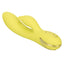 California Dreaming Venice Vixen Rabbit Vibrator - hollow clitoral teaser has 10 vibration functions while the bulbous G-spot targeting tip has 3 functions. Yellow 5