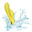 California Dreaming Venice Vixen Rabbit Vibrator - hollow clitoral teaser has 10 vibration functions while the bulbous G-spot targeting tip has 3 functions. Yellow 7