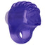 Vibrating Textured Finger Teaser Ring slips over your fingertip w/ a soft, stretchy ring & has a ribbed surface to enhance the single vibration speed. Purple. (4)