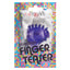 Vibrating Textured Finger Teaser Ring slips over your fingertip w/ a soft, stretchy ring & has a ribbed surface to enhance the single vibration speed. Purple-package.