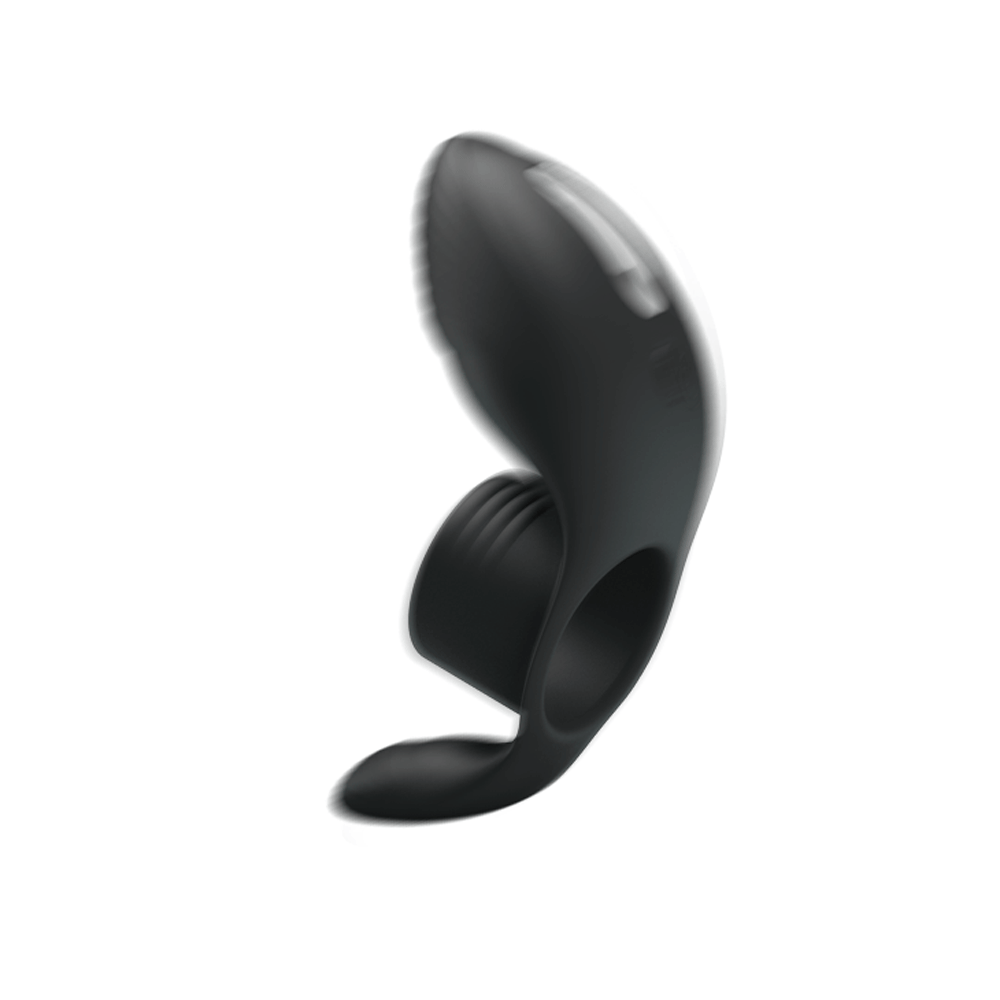 Pretty Love - Vibration Penis Sleeve - 7 mode vibrating cockring keeps him harder for longer & has 2 stimulating heads for her clitoris & perineum to enjoy. in action