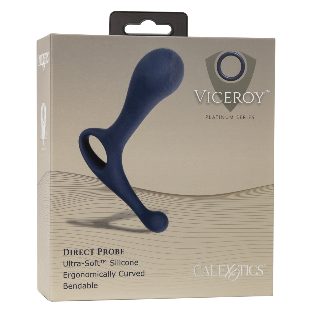 Viceroy direct probe has a straight, bendable shaft that holds its shape to fit your body perfectly & a round, bulbous P-spot head + perineal arm. Box