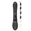 Vive Chou Rabbit Vibrator With Interchangeable Clitoral Heads has 10 independent vibration modes in its insertable G-spot head & clitoral arm, which has 4 different sleeves for versatile fun. Black-features.