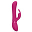 Vive Chou Rabbit Vibrator With Interchangeable Clitoral Heads has 10 independent vibration modes in its insertable G-spot head & clitoral arm, which has 4 different sleeves for versatile fun. Red. (3)
