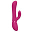 Vive Chou Rabbit Vibrator With Interchangeable Clitoral Heads has 10 independent vibration modes in its insertable G-spot head & clitoral arm, which has 4 different sleeves for versatile fun. Red. (4)