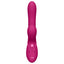 This rabbit vibrator has 3 independent 10-mode motors for internal vibration, G-spot thumping & contactless Air Pressure Wave clitoral stimulation. Pink. (2)