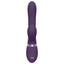 This rabbit vibrator has 3 independent 10-mode motors for internal vibration, G-spot thumping & contactless Air Pressure Wave clitoral stimulation. Purple. (2)
