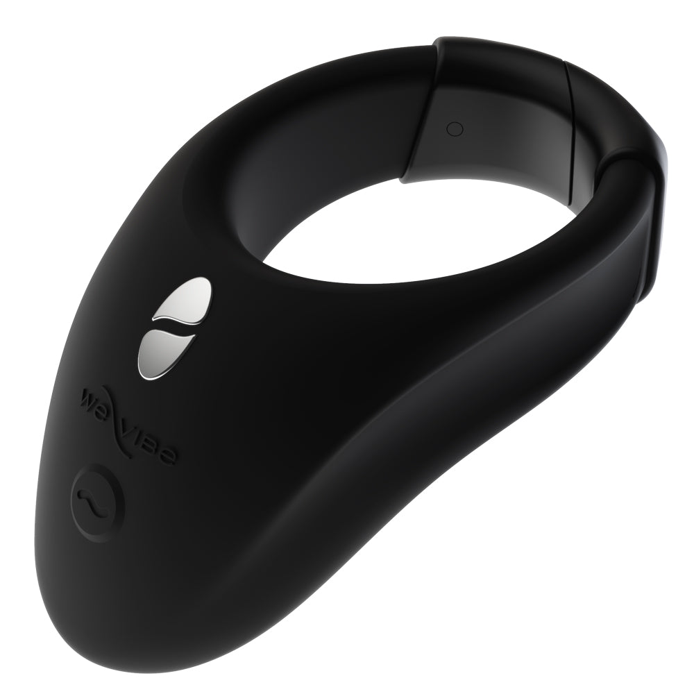 We-Vibe - Bond -app-compatible vibrating cockring has 10+ vibration modes for reversible clitoral/testicular stimulation & has a Custom Link for a perfect fit. Black.