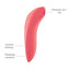 We-Vibe Melt Couples Pleasure Air Clitoral Stimulator is designed for couples, delivering pulsating waves & gentle suction for contactless clitoral stimulation in any position. Pink-features.