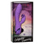 California Dreaming - West Coast Wave Rider - rotating rabbit vibrator has a ribbed shaft & curved, textured G-spot head + a triple-layered flickering clitoral teaser for dual pleasure. Purple, box