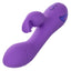 California Dreaming - West Coast Wave Rider - rotating rabbit vibrator has a ribbed shaft & curved, textured G-spot head + a triple-layered flickering clitoral teaser for dual pleasure. Purple 5
