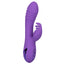 California Dreaming - West Coast Wave Rider - rotating rabbit vibrator has a ribbed shaft & curved, textured G-spot head + a triple-layered flickering clitoral teaser for dual pleasure. Purple 3