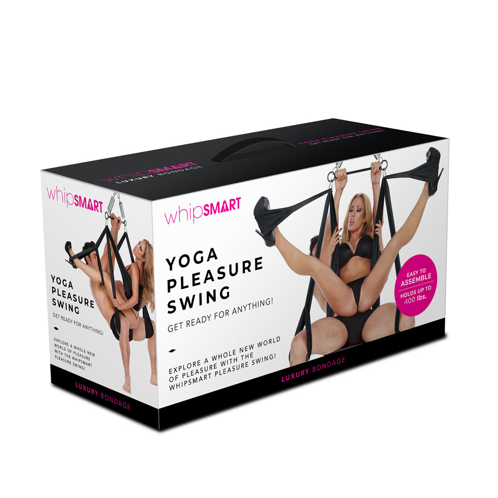 Whipsmart Yoga Pleasure Swing - enhance flexibility + explore exciting new vertical & horizontal sex positions. box
