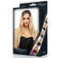 Pleasure Wigs - Taylor - mid-back length blonde wig features streaky dark roots + a crimped texture & is made from high-quality synthetic materials. box
