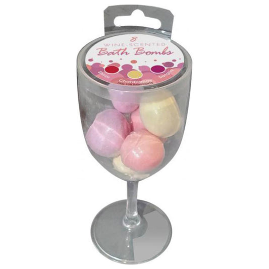 This 8pk of wine-scented bath bombs comes in a plastic wine glass, perfect for gifting to friends & hens' night goodie bags.