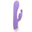 This rabbit vibrator has a ridged texture for more stimulation + independently controlled dual motors for your perfect combo of internal & external pleasure. Purple. (2)