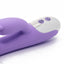 This rabbit vibrator has a ridged texture for more stimulation + independently controlled dual motors for your perfect combo of internal & external pleasure. Purple. (4)