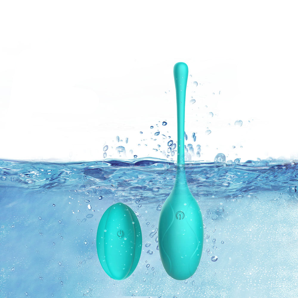 Winyi Kitty - Remote Control Kegel Egg - whisper-quiet kegel toy has 10 vibration modes & a remote control for subtle setting changes. Waterproof.