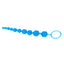 X-10 Jelly Anal Beads are made of firm yet flexible PVC & graduate in size so you can progress at your own pace & use the retrieval ring for easy removal. Blue 2