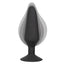 XL Silicone Inflatable Anal Plug w/ Suction Cup - easy-insert tapered tip & comes w/ a hand-squeeze bulb + detachable hose to inflate the toy. 8
