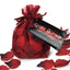 You & Me Game Bundle Kit With Blindfold & Rose Petals comes w/ the You & Me Adult Card Game, a silky red blindfold & a bag of reusable fabric rose petals to help you set the mood. Rose petals.