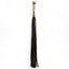  Zorba Brown Oiled Pull-Up Leather Flogger With Gold Handle is finished w/ pull-up brown leather for an aged effect that builds w/ every play session.