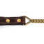 Zorba Brown Oiled Pull-Up Leather Leash With Gold Chain has pull-up treatment for a stylish aged effect & a sturdy metal chain to keep your sub under control. (2)