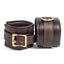  Zorba Brown Oiled Pull-Up Leather Wrist Cuffs are pull-up treated to create a 2-tone aged effect over time in the beautiful brown & gold finish.