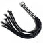 Zorba Leather Braided Monkey's Fist Flogger has firm balls at the end of its 8 braided tails to provide the sensation of being hit with small fists. (2)