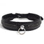  Zorba Leather Collar With Dual Row Diamantes has 2 rows of small diamante crystals for an understated glam look. Black.