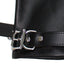 Zorba Lockable Leather Bondage Mittens have a soft suede interior to keep the wearer comfortable while the lockable wrist buckles prevent escape. (2)