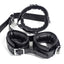 Zorba Lockable Leather Neck-To-Wrist Collar & Cuffs Set can be worn separately or connected w/ an adjustable buckle & is lockable for more intense restraint play. (3)
