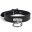  Zorba Lockable Non-Swivel Leather Collar has a large O-ring set into the collar via a non-swivel D-ring & solid metal bracket + a lockable buckle to restrict the wearer.