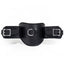 Zorba Lockable Padded Leather Posture Collar With Attached Wrist Cuffs has a wide, wavy design that follows the neck, chin & shoulder contours to restrict head movement & attached lockable wrist cuffs. (2)