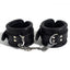 Spice up bondage play w/ these stylish  Zorba Lockable Woven Leather Wrist Cuffs, which can be locked & used on wrists or ankles for versatile play. 