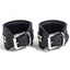Zorba Patent Leather Snakeskin & Diamante Wrist Cuffs combine patent + soft leather to create a snakeskin pattern & have 2 rows of large rhinestone crystals for a glamorous touch. (2)