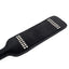 Zorba Patent Leather Snakeskin Spanking Paddle With Rhinestones has dual rows of diamantes against a textured snakeskin face while the other side is made from smooth saddle leather. Snakeskin.