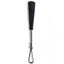 Zorba Split Layer Leather Slapper With Metal Handle has a dual-layered split tip to make an extra-loud slapping noise without requiring all the force or pain, perfect for BDSM beginners.